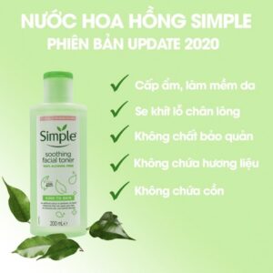 nước hoa hồng Simple mẫu cũ