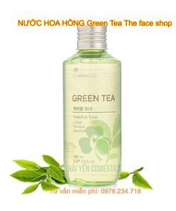 nước hoa hồng green tea the face shop