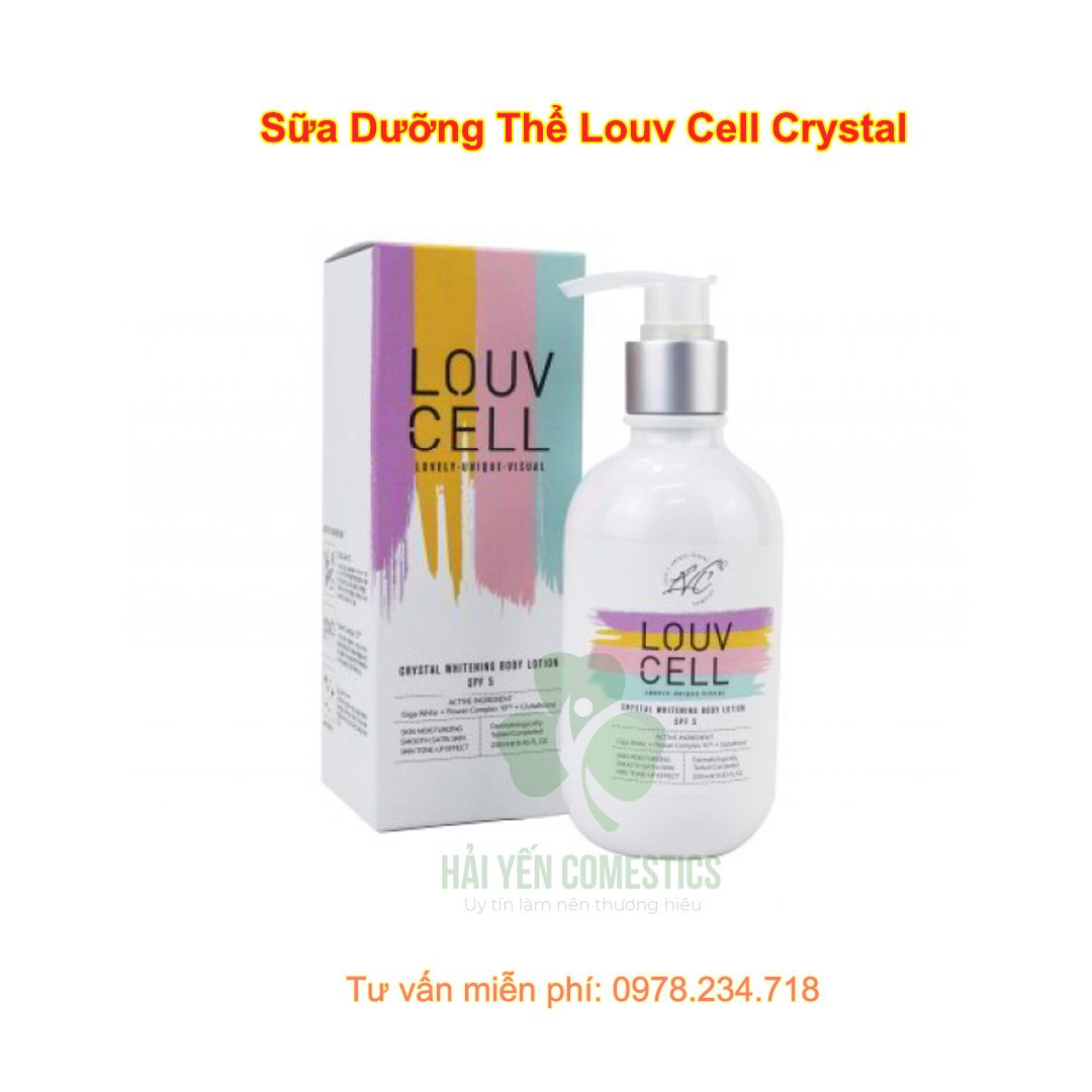SỮA DƯỠNG THỂ Louv Cell Crystal - chai lớn 250 ml
