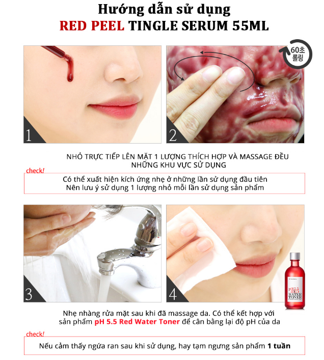 Cách sử dụng red peel
