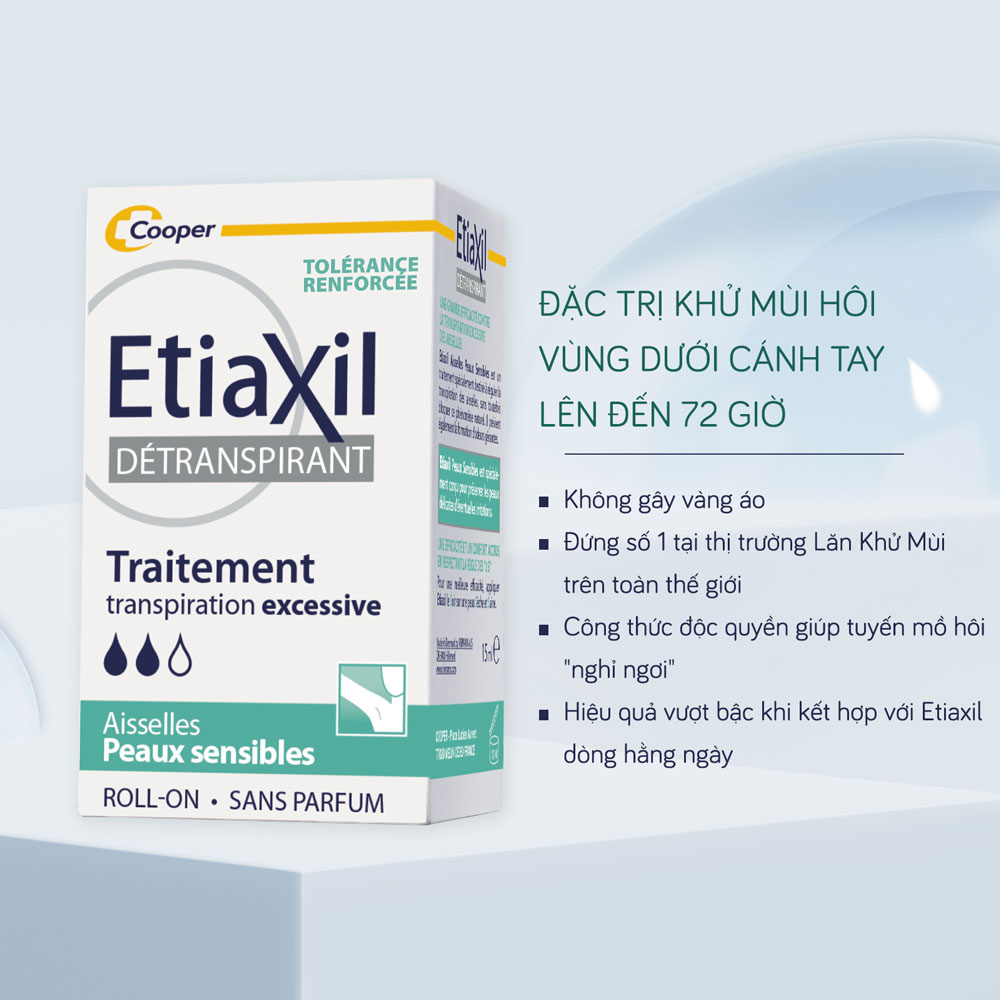 Lăn nách Etiaxil màu xanh ( Lăn khử mùi Etiaxil màu xanh )