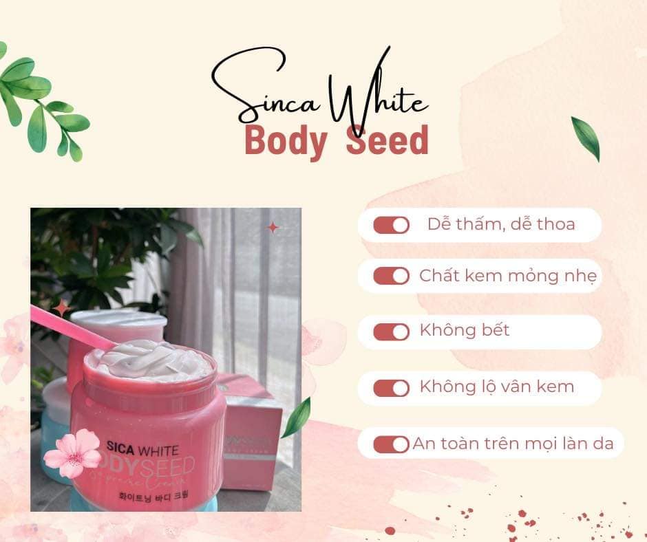 Kem body mầm sica white