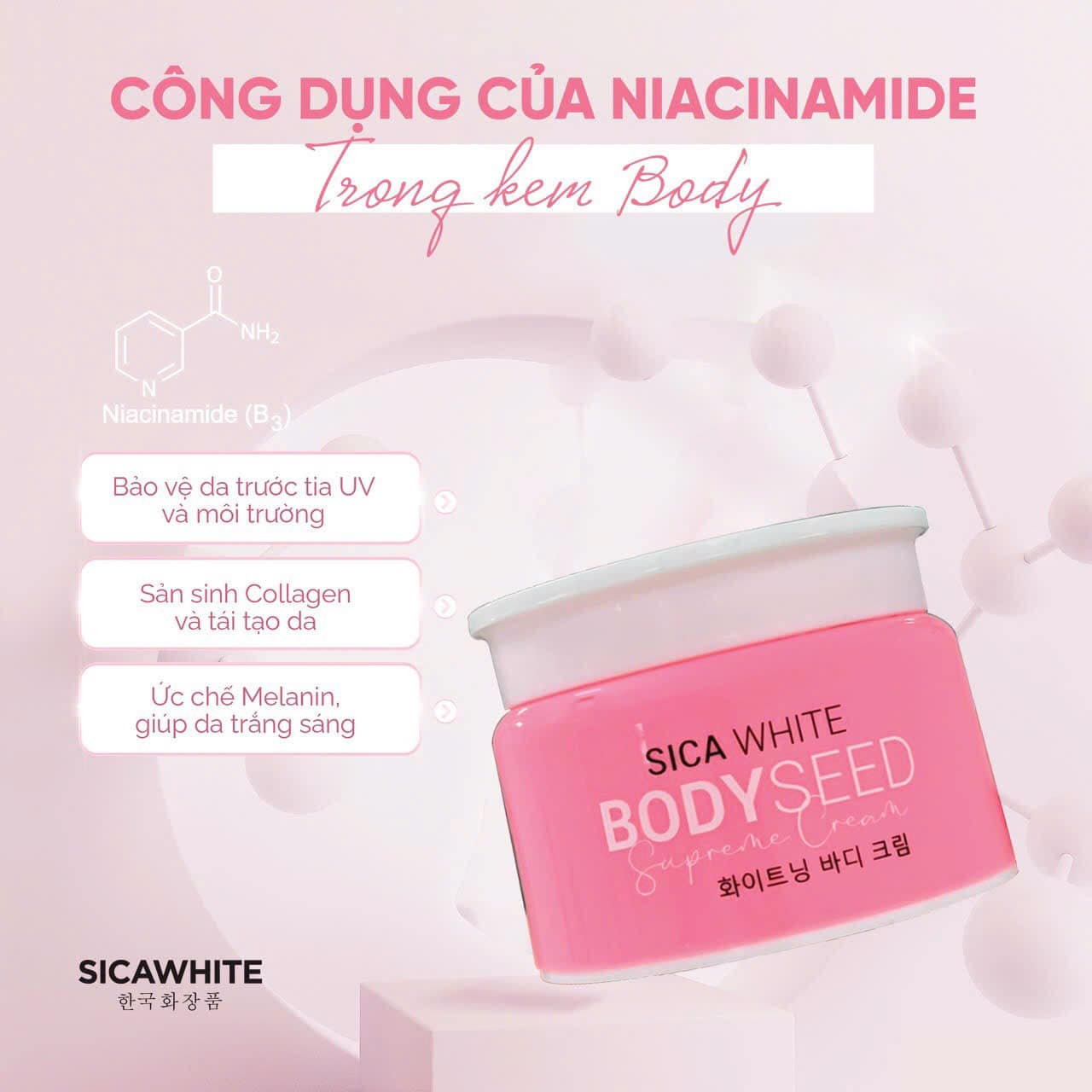 Kem body mầm sica white