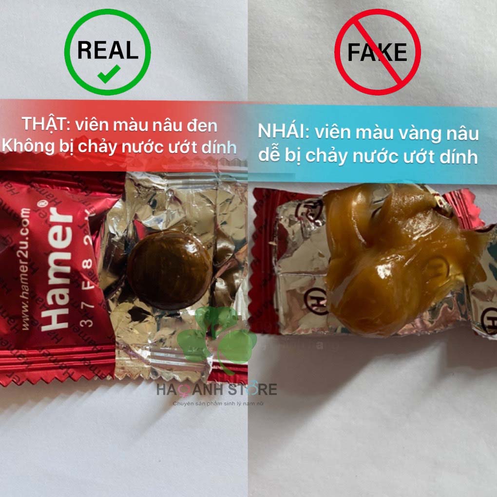 Hình dạng kẹo hamer khi bóc 